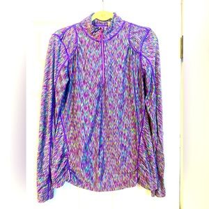 Athleta zip top. sz M -gorgeous colors!